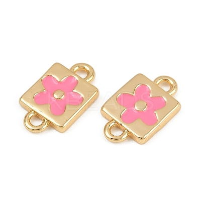 Brass Enamel Connector Charms KK-H078-03A-G01-1