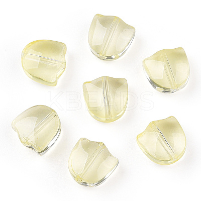 Spray Painted Transparent Glass Beads GLAA-T022-26-A04-1