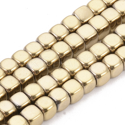 Electroplate Non-magnetic Synthetic Hematite Beads Strands G-Q486-111I-1