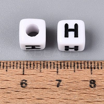 Opaque Acrylic Beads SACR-N020-04A-H-1