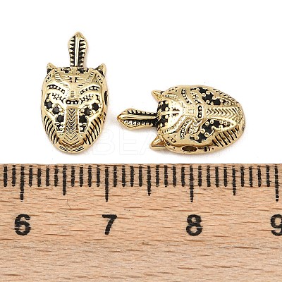 Brass Cubic Zirconia Beads KK-L251-11G-1