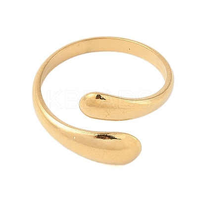 Ion Plating(IP) 304 Stainless Steel Open Cuff Ring for Women LS-STAS-S125-12G-1