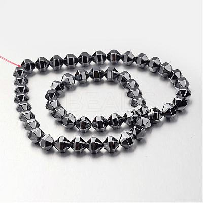 Non-magnetic Synthetic Hematite Bead Strands G-F300-29B-09-1
