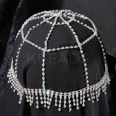 Alloy Rhinestone Mesh Headbands OHAR-WH20005-32P-1
