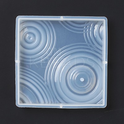 DIY Square Ripple Effect Display Base Silicone Molds DIY-C055-02-1