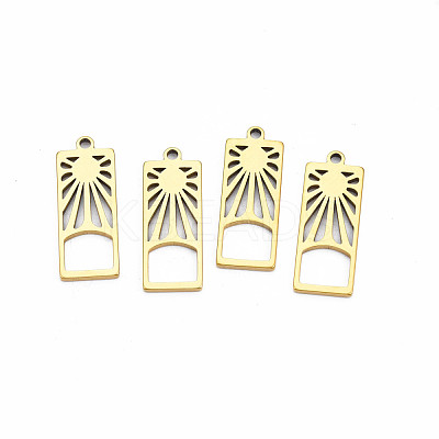Ion Plating(IP) 201 Stainless Steel Pendants STAS-T063-171G-1