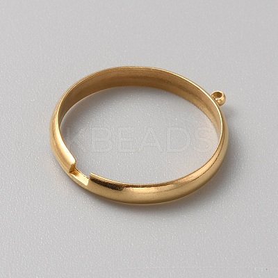 304 Stainless Steel Loop Ring Base FIND-WH0161-31A-G-1