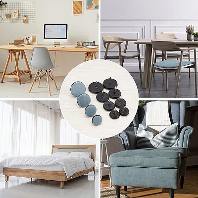 40Pcs 4 Styles Iron Furniture Feet Nail FIND-FH0002-02-1