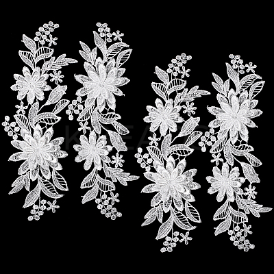 Polyester Embroidery Water Soluble Appliques LS-DIY-WH0304-667A-1