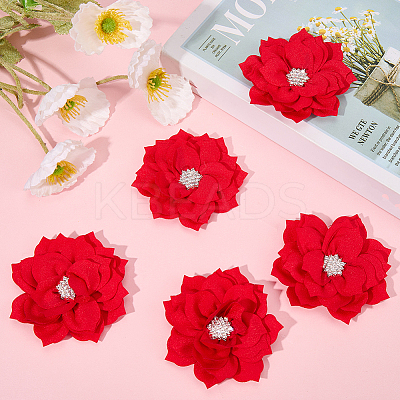 Polyester & Rhinestones Ornament Accessories DIY-WH20063-015B-1