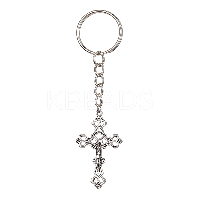 Tibetan Style Alloy Keychain KEYC-JKC00555-01-1