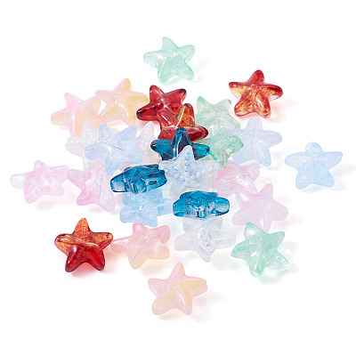 28Pcs 7 Colors Glass Beads GLAA-TA0003-34-1
