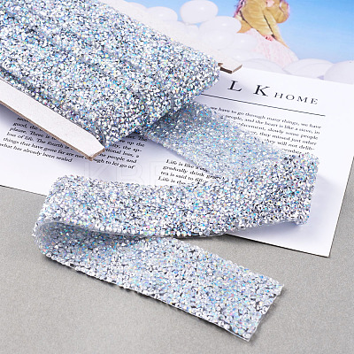 Glitter Resin Hotfix Rhinestone(Hot Melt Adhesive On The Back) OCOR-TA0002-02-40mm-1