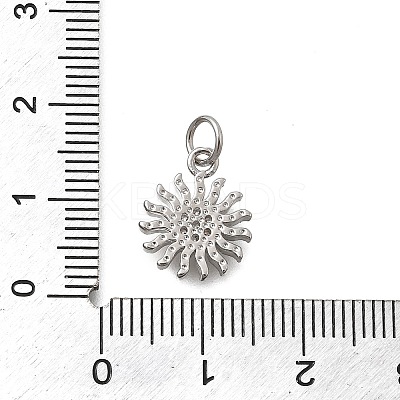 Brass Micro Pave Cubic Zirconia Pendants KK-D431-019P-1