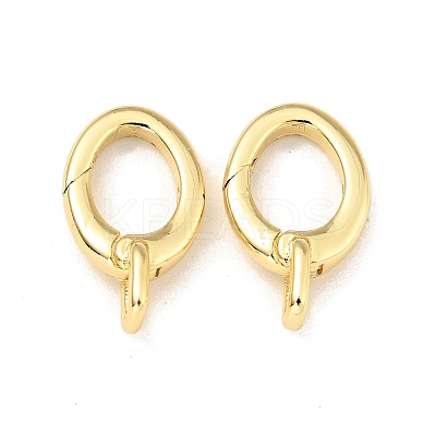 Brass Spring Gate Rings X-KK-G416-59G-1