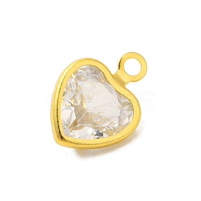 Real 18K Gold Plated Rack Plating Brass Micro Pave Cubic Zirconia Pendants Charms KK-S396-05E-1