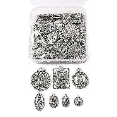 Tibetan Style Alloy Pendants TIBEP-PH0005-11AS-1