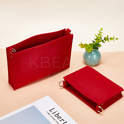 2Pcs 2 Style Wool Felt Bag Organizer Inserts FIND-WR0007-41D-1