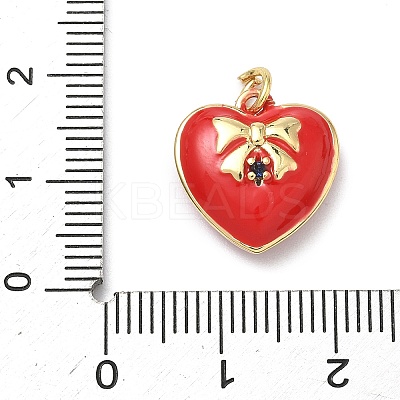 Brass Micro Pave Cubic Zirconia Charms KK-C156-20G-01-1