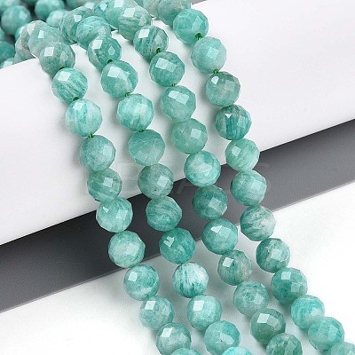 Natural Amazonite Beads Strands G-S345-6mm-25-1