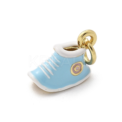 Brass Enamel Charms KK-S511-28B-G-1