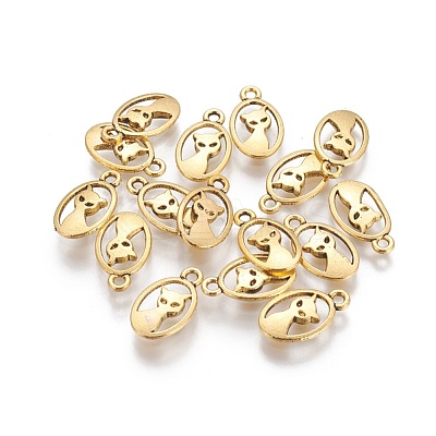 Tibetan Style Alloy Kitten Pendants TIBEP-R219-AG-LF-1