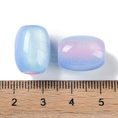 Triple Color Resin European Beads RESI-F055-13F-1