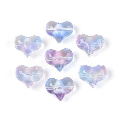 Transparent Glass Beads GLAA-T025-28A-1