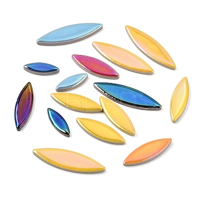 Flat Elongated Leaf Porcelain Mosaic Tiles PR-CBA4734-02A-1