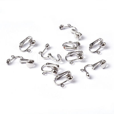 Iron Clip-on Earring Findings EC141-NF-1