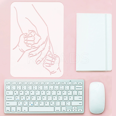 Plastic Hollow Out Drawing Painting Stencils Templates DIY-WH0396-770-1