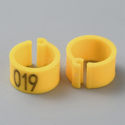 Plastic Poultry Leg Identification Bands AJEW-WH0415-99B-1