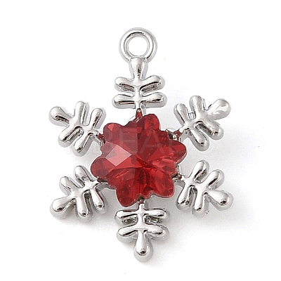 Alloy with Rhinestone Pendants ALRI-U001-02D-02-1
