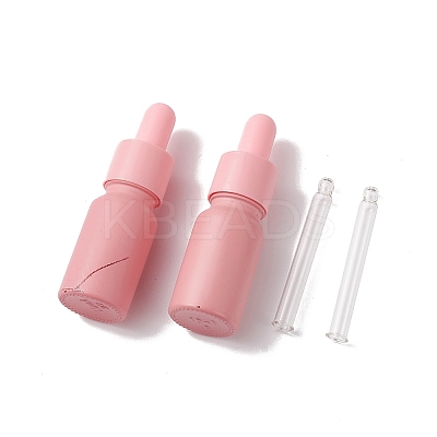 (Defective Closeout Sale: Paint Removed)Empty Portable Frosted Glass Dropper Bottles MRMJ-XCP0001-29-1