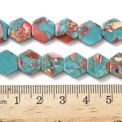 Dyed Synthetic Imperial Jasper Beads Strands G-D337-10mm-A03-1