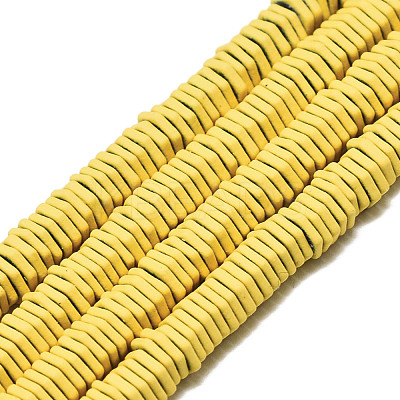 Spray Painted Non-magnetic Synthetic Hematite Beads Strands G-S371-003-1