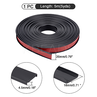 U-Shaped Self-adhesive TPE Edge Guard Strips AJEW-WH0258-212-1