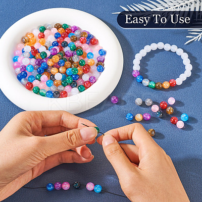 360Pcs 12 Colors Round Imitation Cat Eye Resin Beads OACR-TA0001-12-1