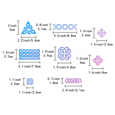 Stainless Steel Cutting Dies Stencils DIY-WH0238-135-1