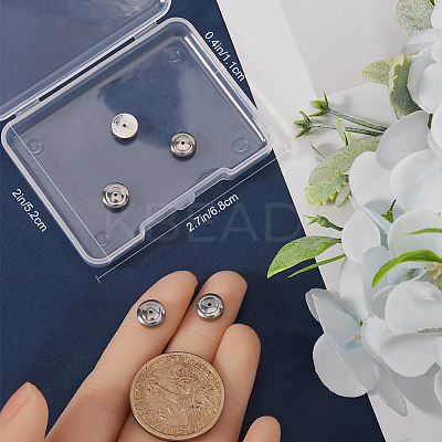 6Pcs 304 Stainless Steel Ear Nuts STAS-BBC0005-38P-1