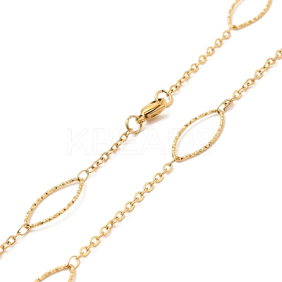 Ion Plating(IP) 304 Stainless Steel Necklaces STAS-D084-29G-1