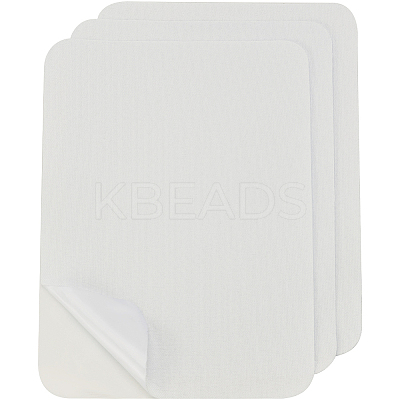 Rectangle Self Adhesive Linen Patches AJEW-WH20011-10B-1