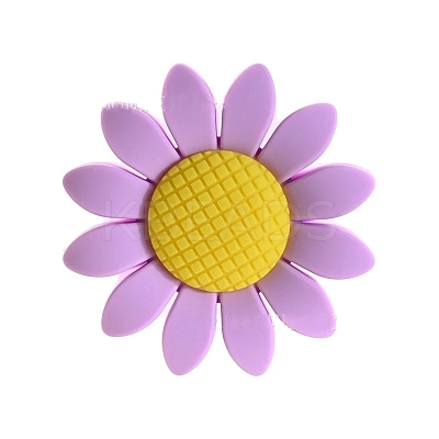 Sunflower Food Grade Silicone Beads PW-WG58598-04-1