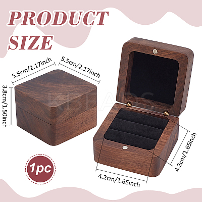 2-Slot Wooden Finger Ring Storage Boxes CON-WH0089-110B-1