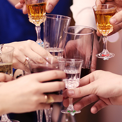 24Pcs 6 Styles Alloy Wine Glass Charms AJEW-AB00073-1