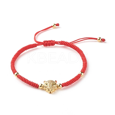 Natural Crackle Quartz & Lava Rock Braided Bead Bracelets Set BJEW-JB07212-04-1