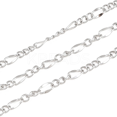 304 Stainless Steel Figaro Chains CHS-P028-13P-1