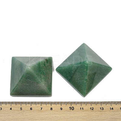 Natural Green Aventurine Orgonite Pyramid Display Decorations G-C186-08E-1