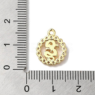 Brass Micro Pave Cubic Zirconia Pendants KK-B079-11G-1