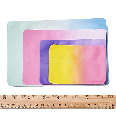 50Pcs 4 Style Two Tone Rectangle Plastic Zip Top Gift Bags OPP-FS0001-19A-2-1